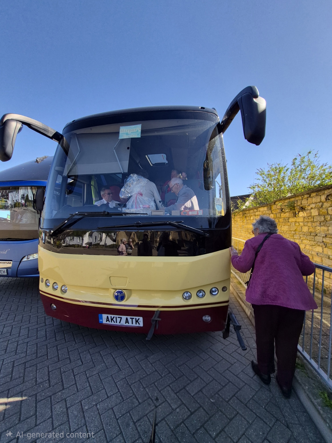Members boarding the coach for a trip